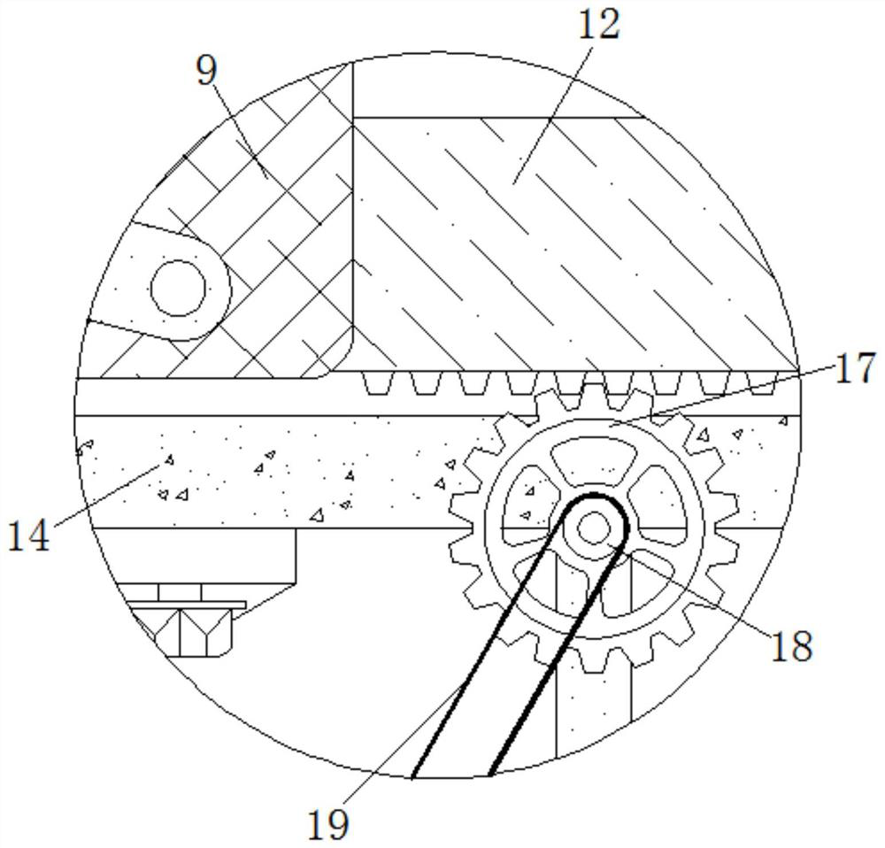 High-efficiency bed machining polishing device capable of reducing dust generation