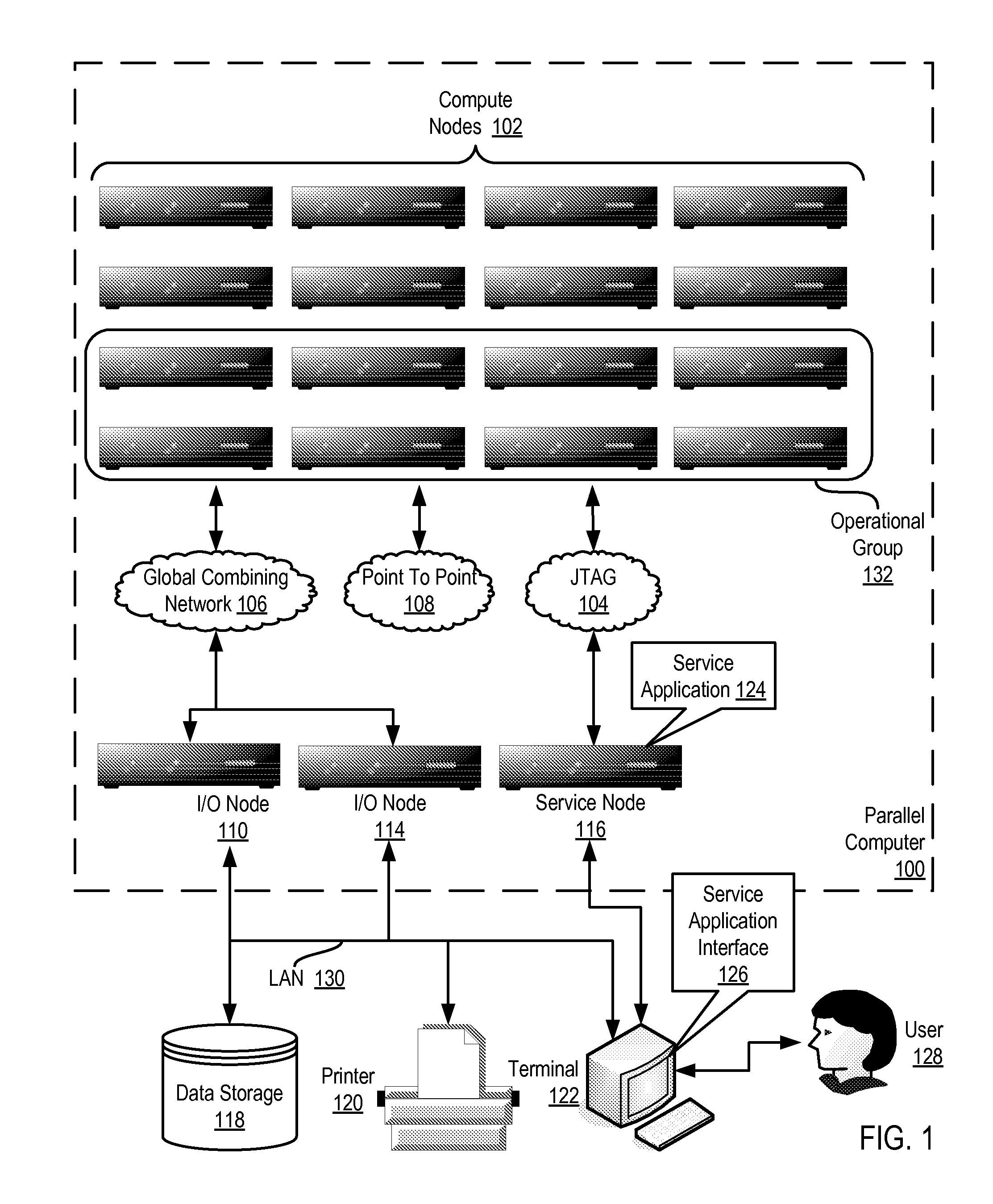 Reducing power consumption during execution of an application on a plurality of compute nodes