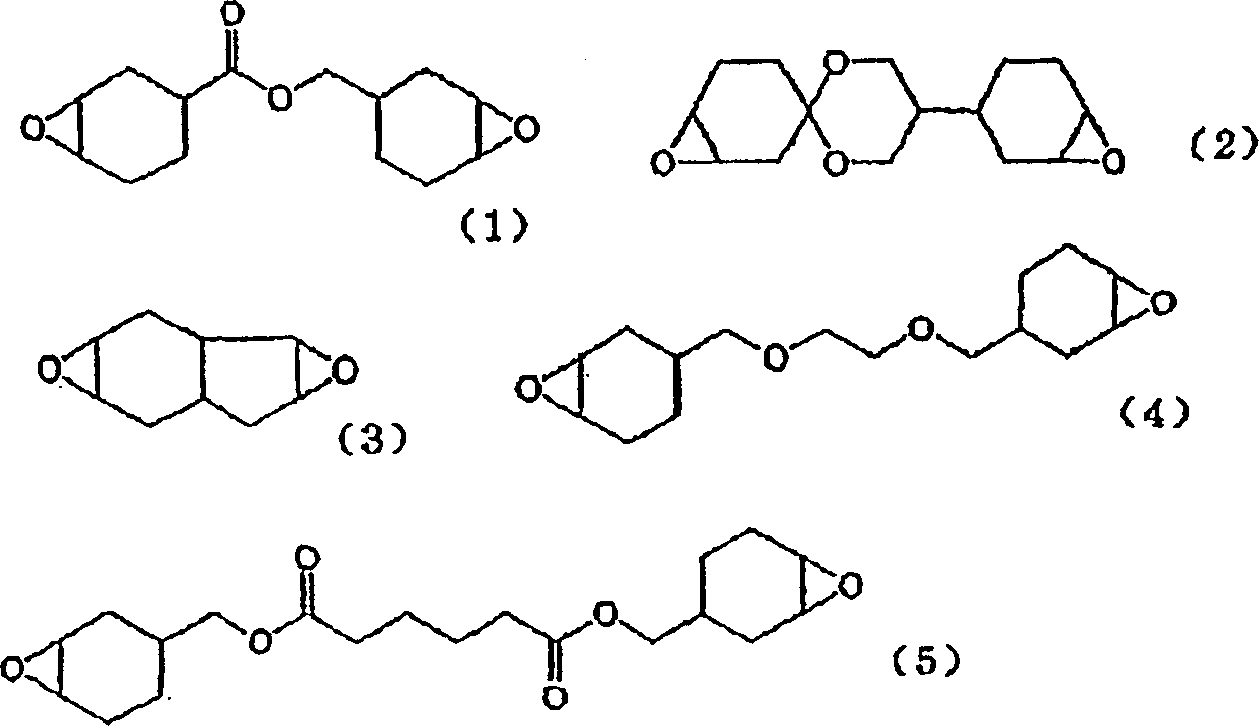 Photo-induced cation curable epoxy resin composition