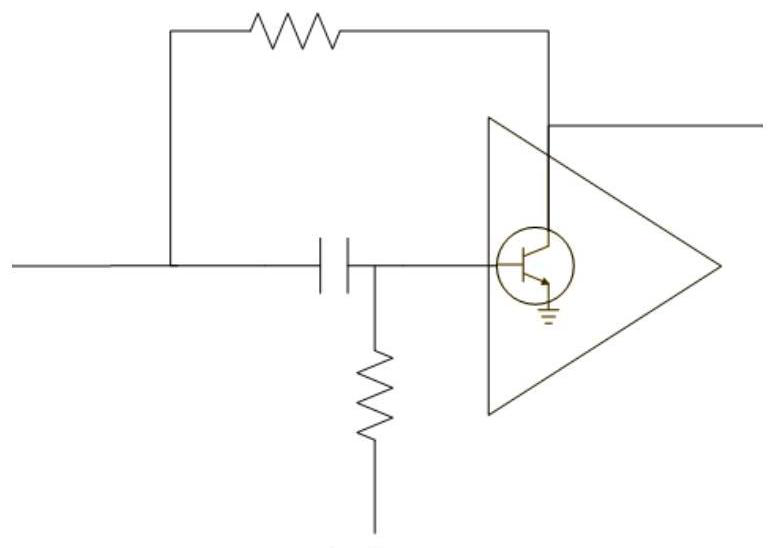 Transistor amplifier based on diode feedback, chip and electronic equipment