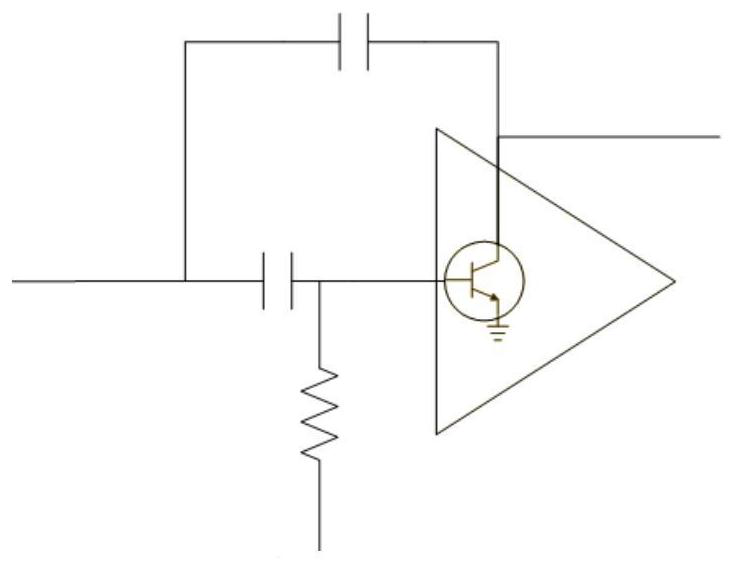 Transistor amplifier based on diode feedback, chip and electronic equipment