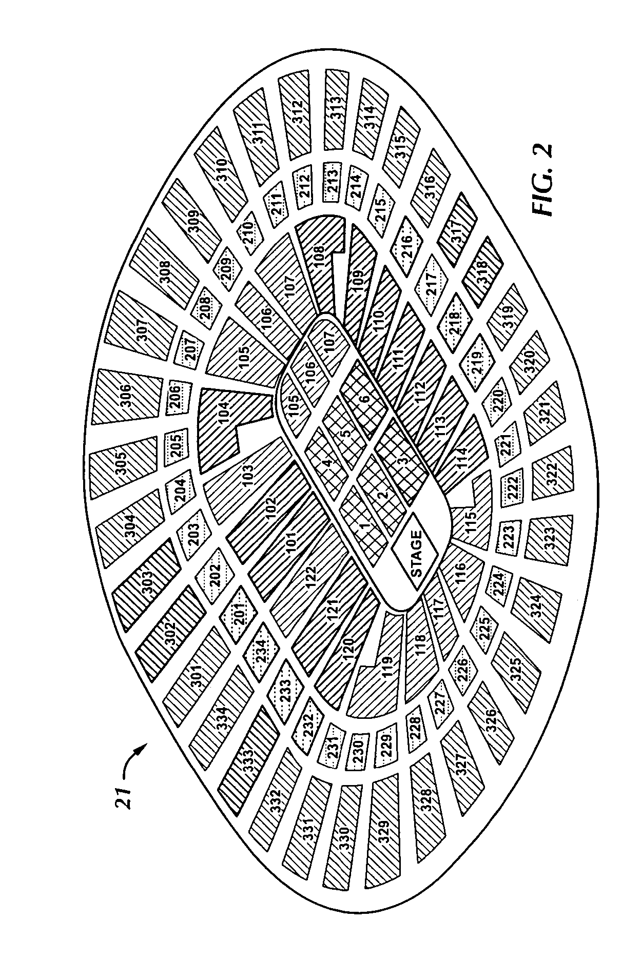 Method and system for automated ticketing for events in a venue