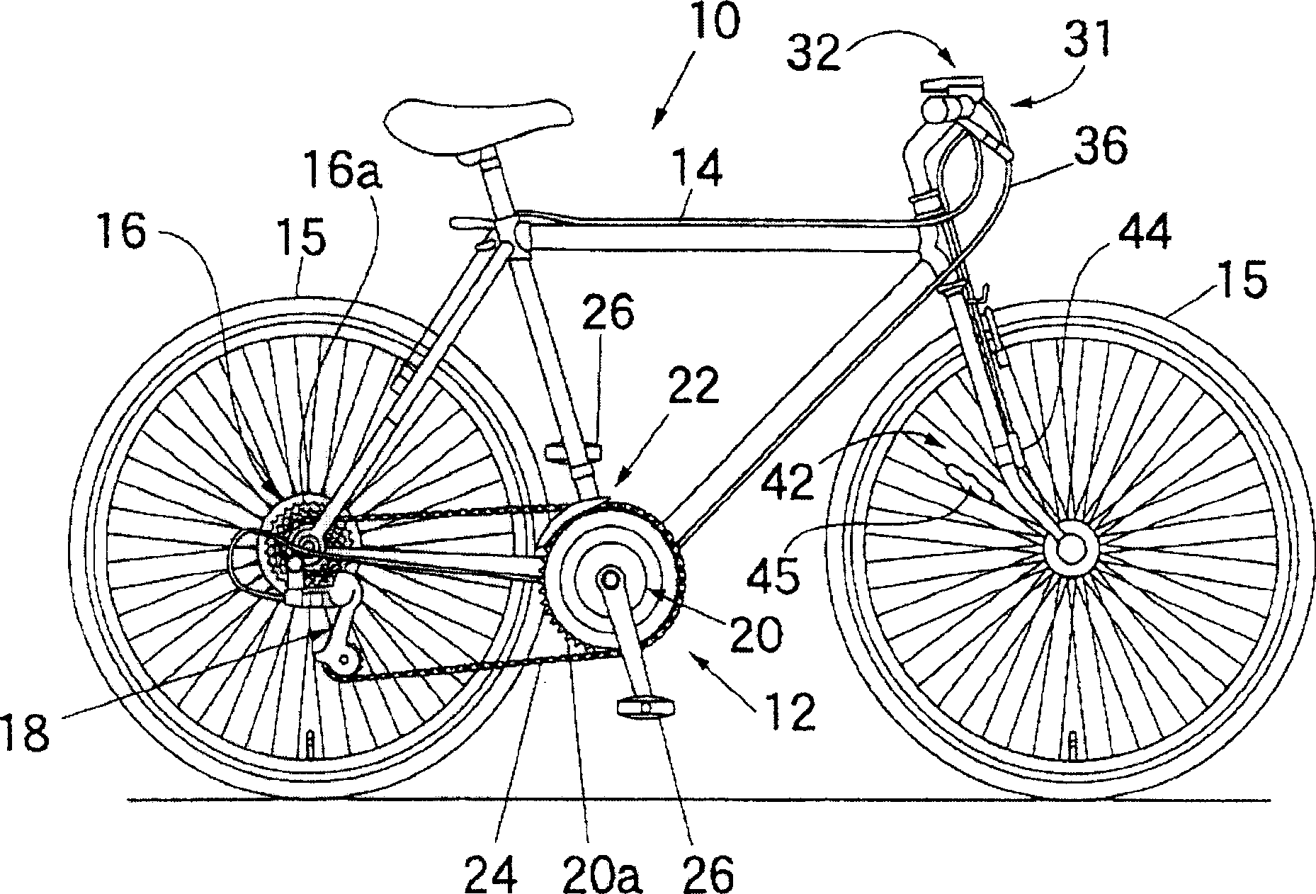 Actuator assembly for motor-cycle