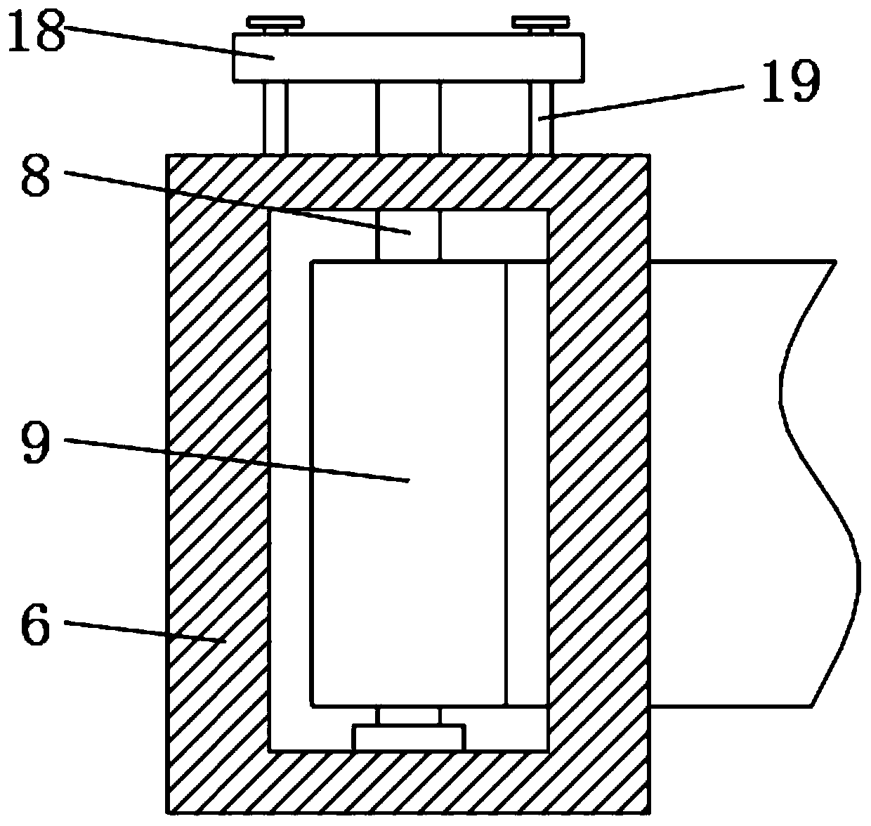 Isolation warning device formedical radiology department