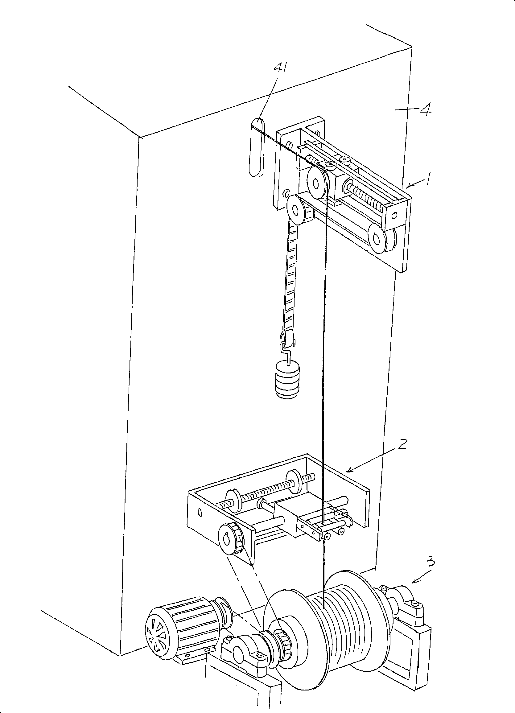 Wire-drawing mechanism for woven wire