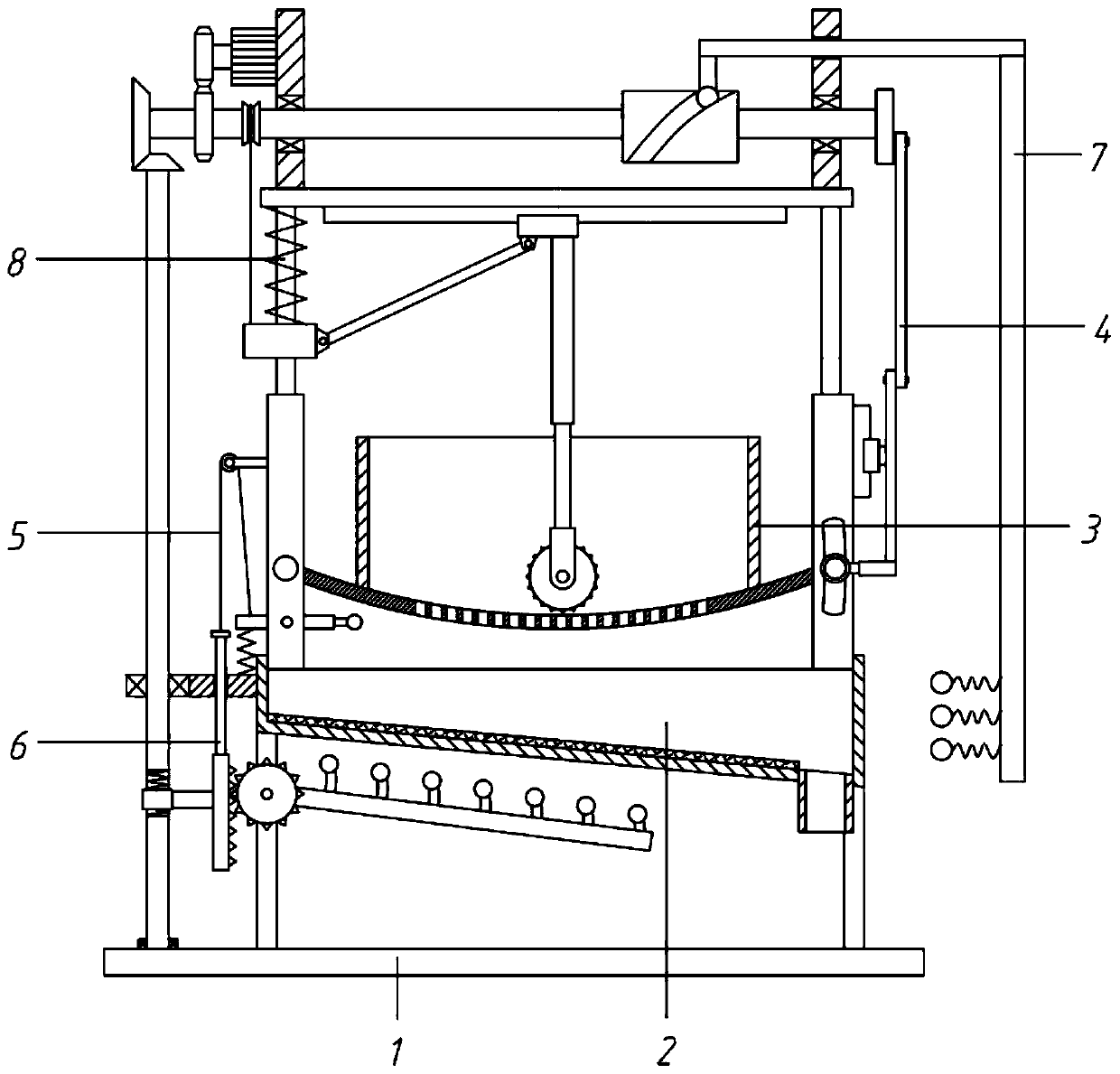 Impurity separator for rare earth permanent magnetic materials for civil engineering