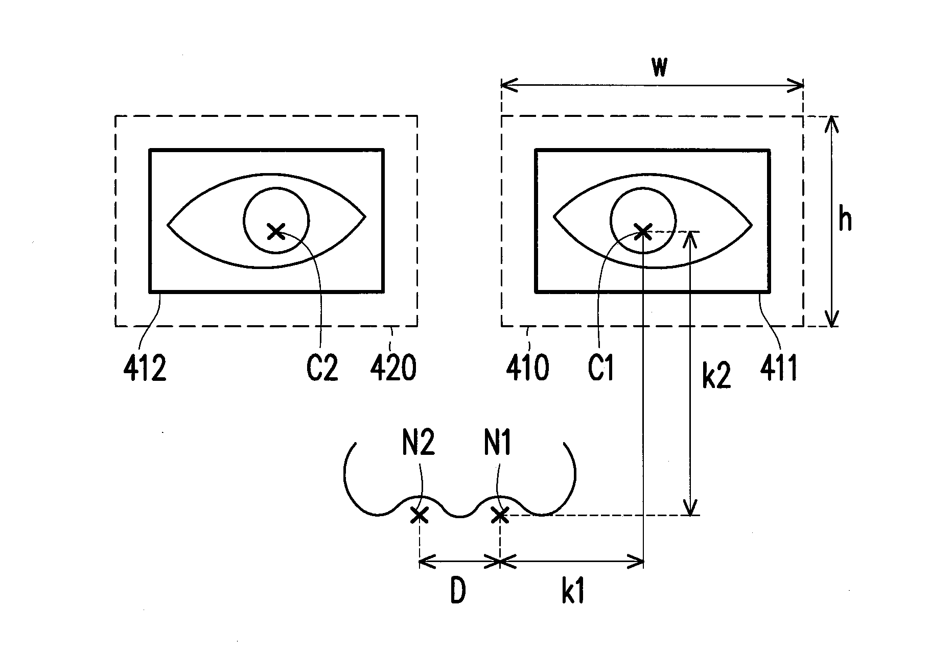 Method, apparatus and computer program product for positioning pupil