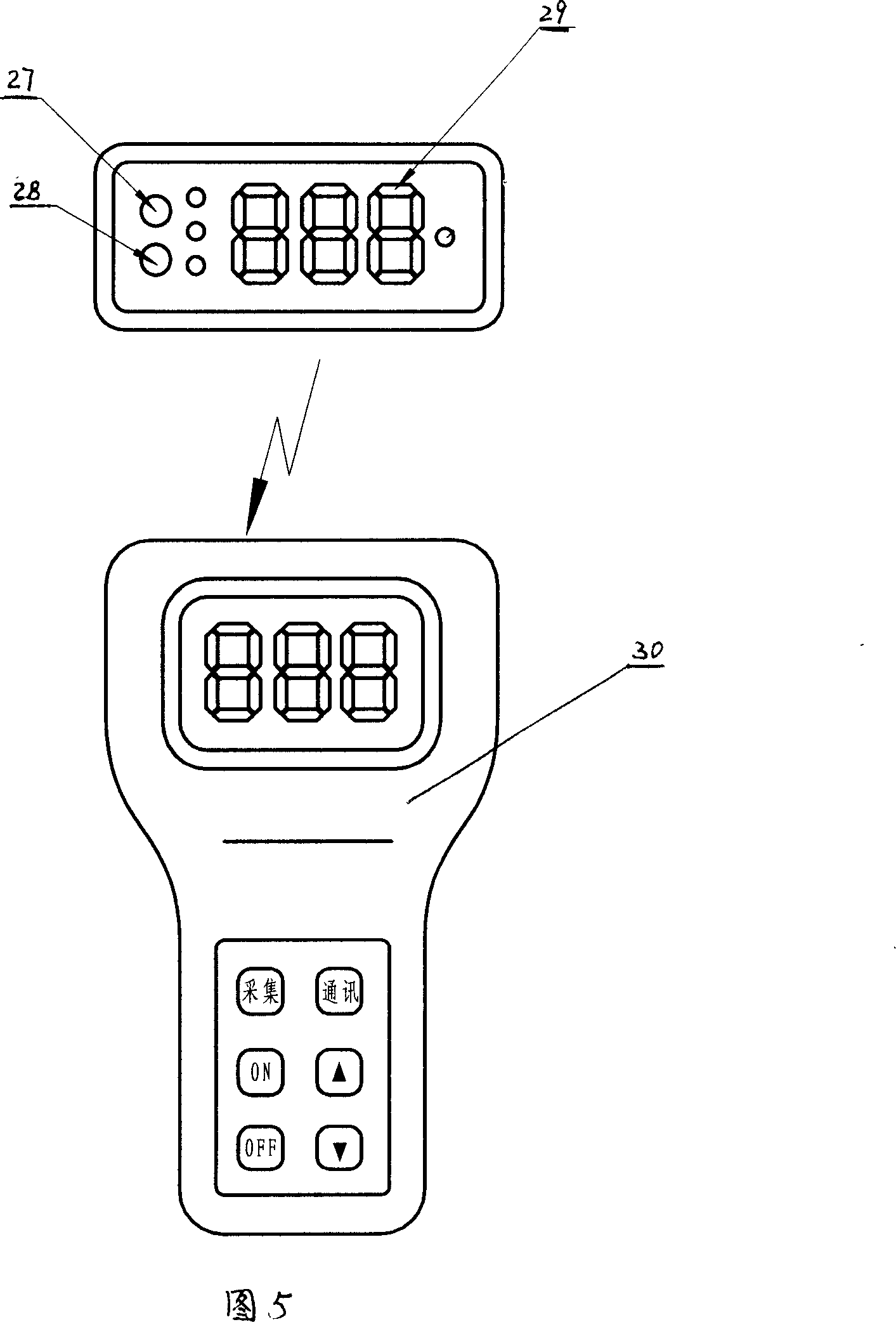 Surrounding rock, bed separation monitor with multiple azimuths and double functions