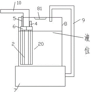 Liquid supply device with ball thrust bearing and buffered limit pipe section
