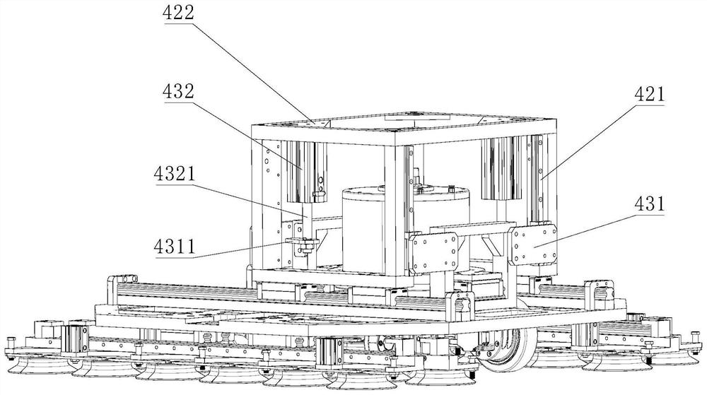 Movable friction stir welding device with automatic transfer function