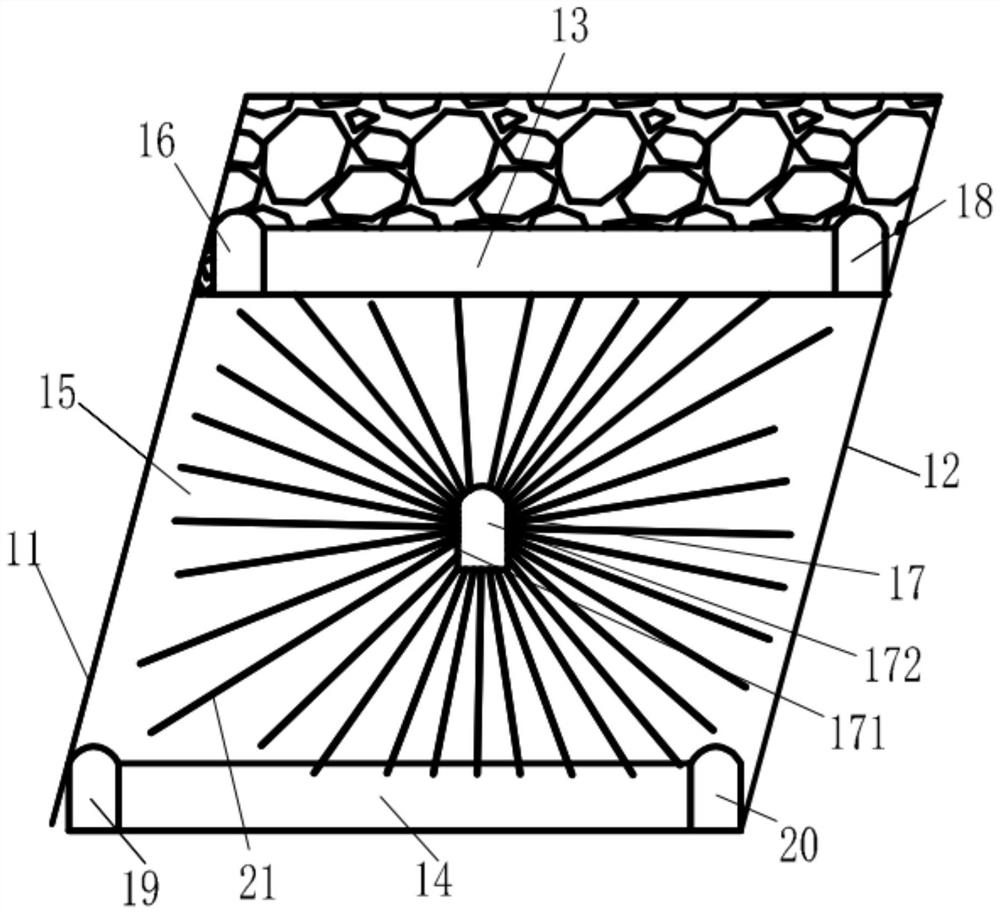 Mining preparation system and mining method for steeply inclined phosphorite