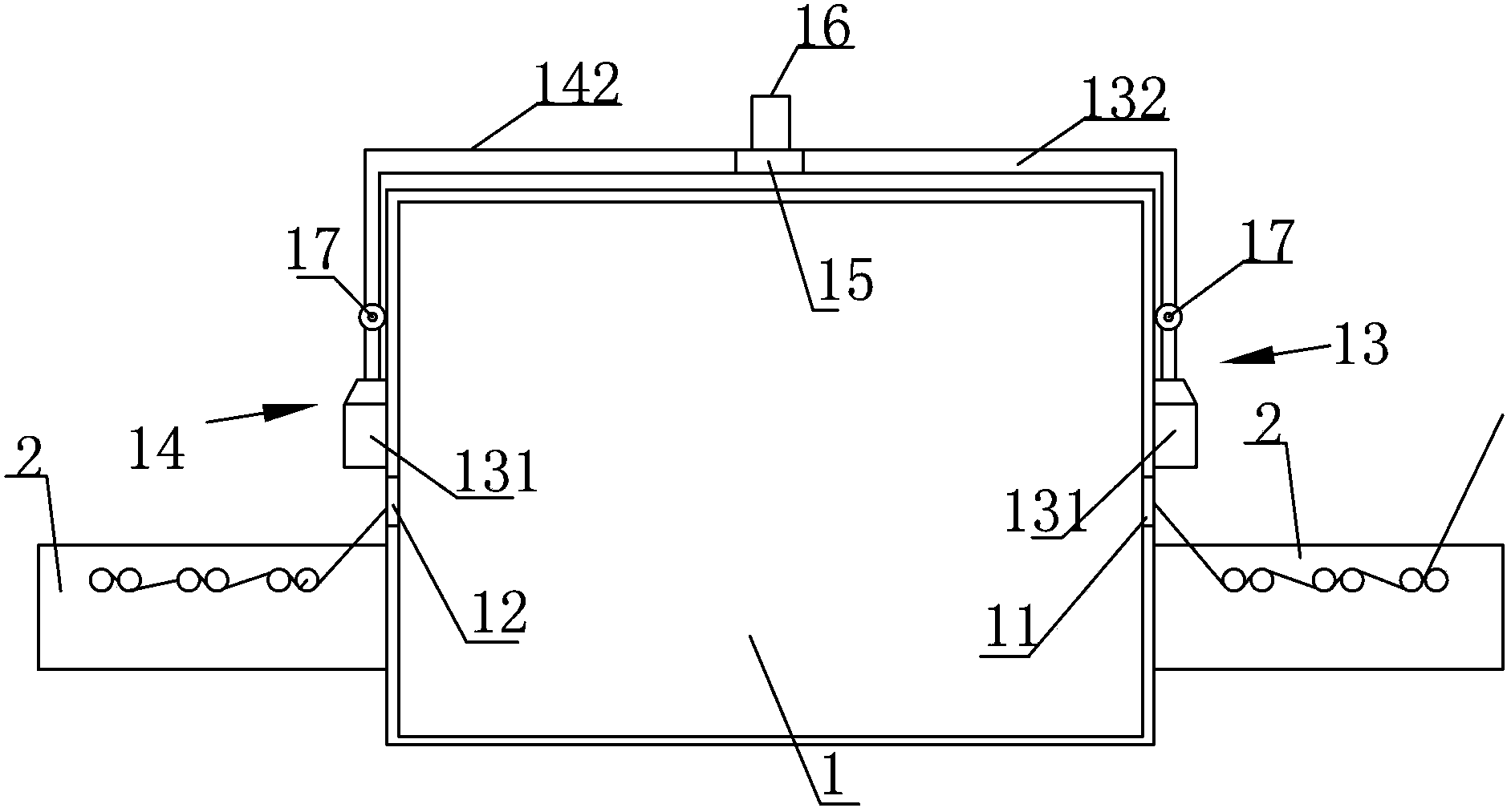 Gauze element heating furnace with auxiliary exhausting device