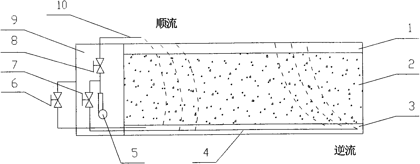 Liquid distributing method in tank leaching process