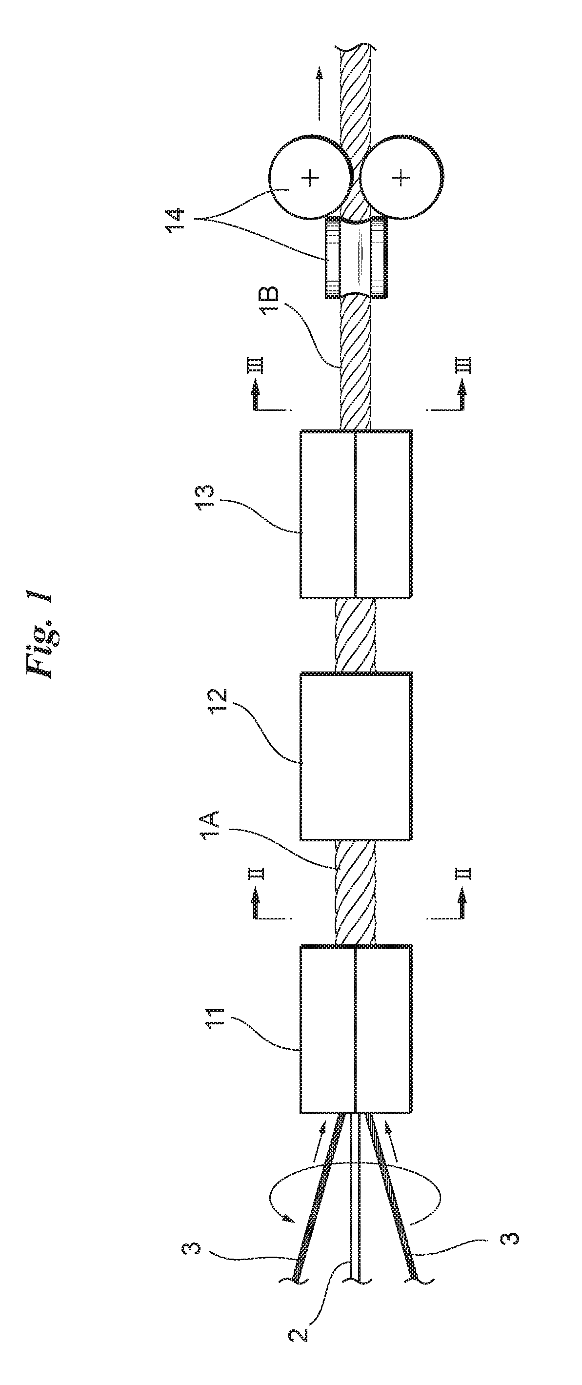 Running wire rope and method of manufacturing same