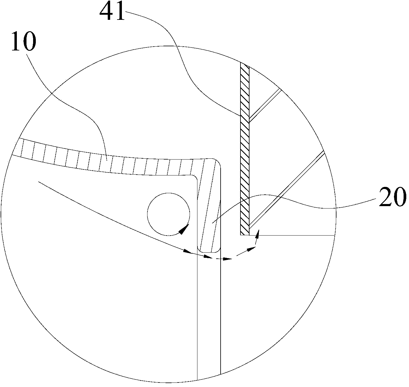 Flow collector used for air flow guiding, volute assembly, centrifugal fan and air conditioner