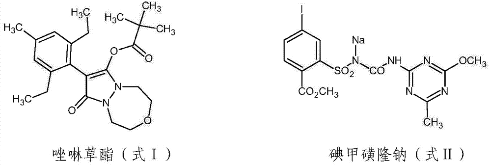 A herbicide composition containing pinoxaden and its application