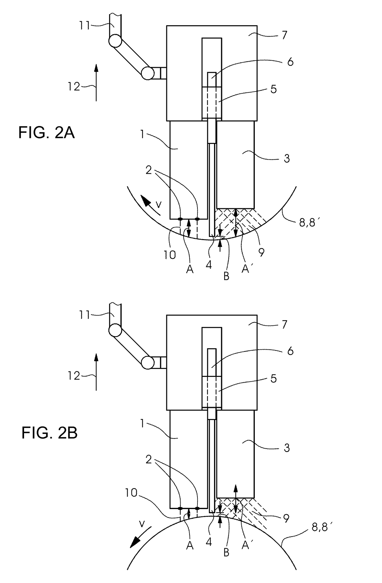 Apparatus for the printing and radiation treatment of a curved surface of an object