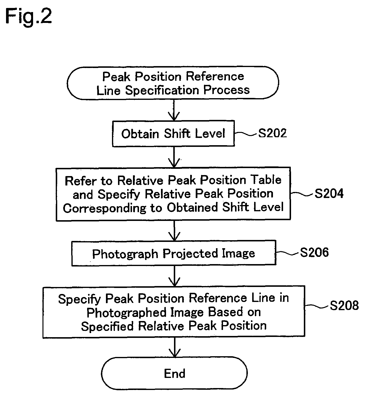 Projector and processing line specification method