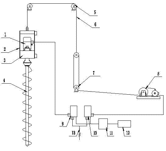 PLC (Programmable Logic Controller) controlled variable-frequency piling machine