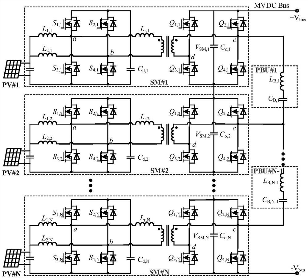 Modularized photovoltaic direct current boost converter with low input current ripple, high gain and low loss