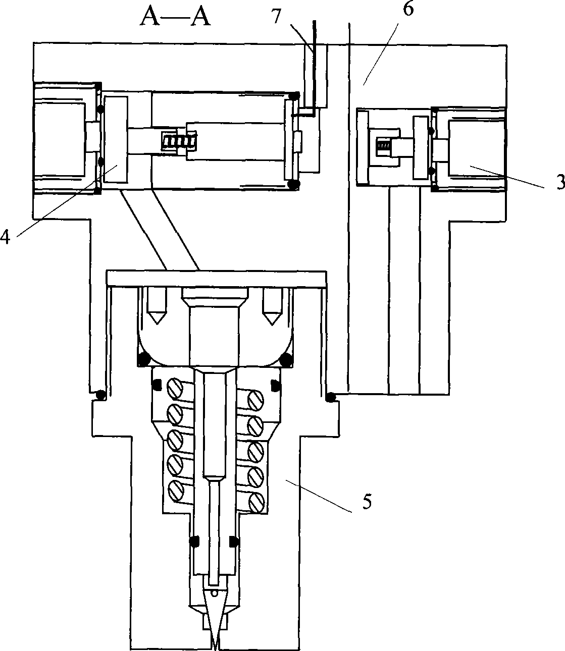 Integral bottle valve FOR vehicle-mounted high-pressure hydrogen storing bottle