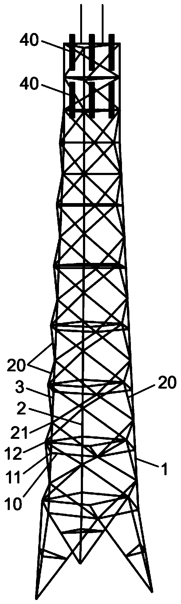 Tower structure of vertical axis wind turbine rotor