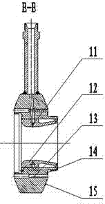 Re-combustion injector of combustor of re-combustion supercritical pressure gas-liquid phase fuel generator