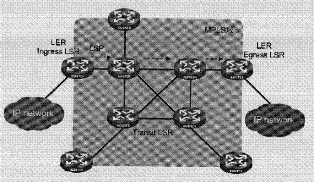 Method and equipment for establishing LSP (label switched path) in MPLS (multi-protocol label switching) network