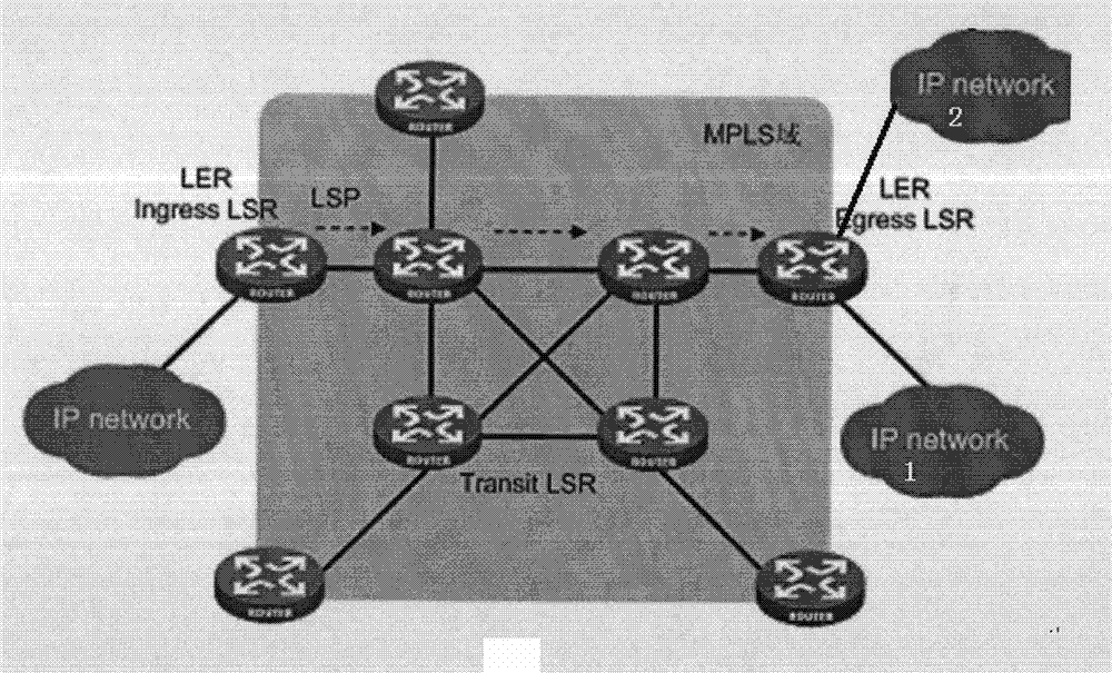 Method and equipment for establishing LSP (label switched path) in MPLS (multi-protocol label switching) network