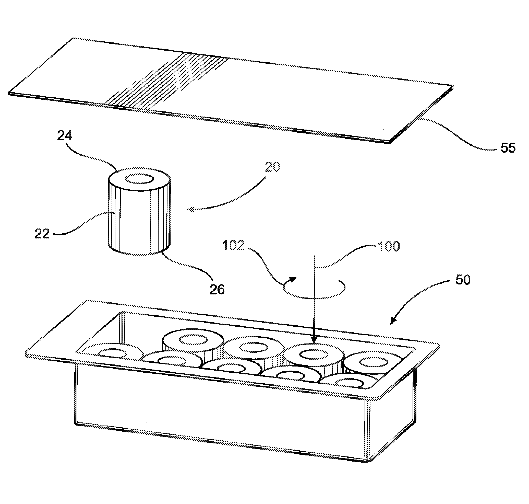 Assembly and system for connecting a closure to a syringe
