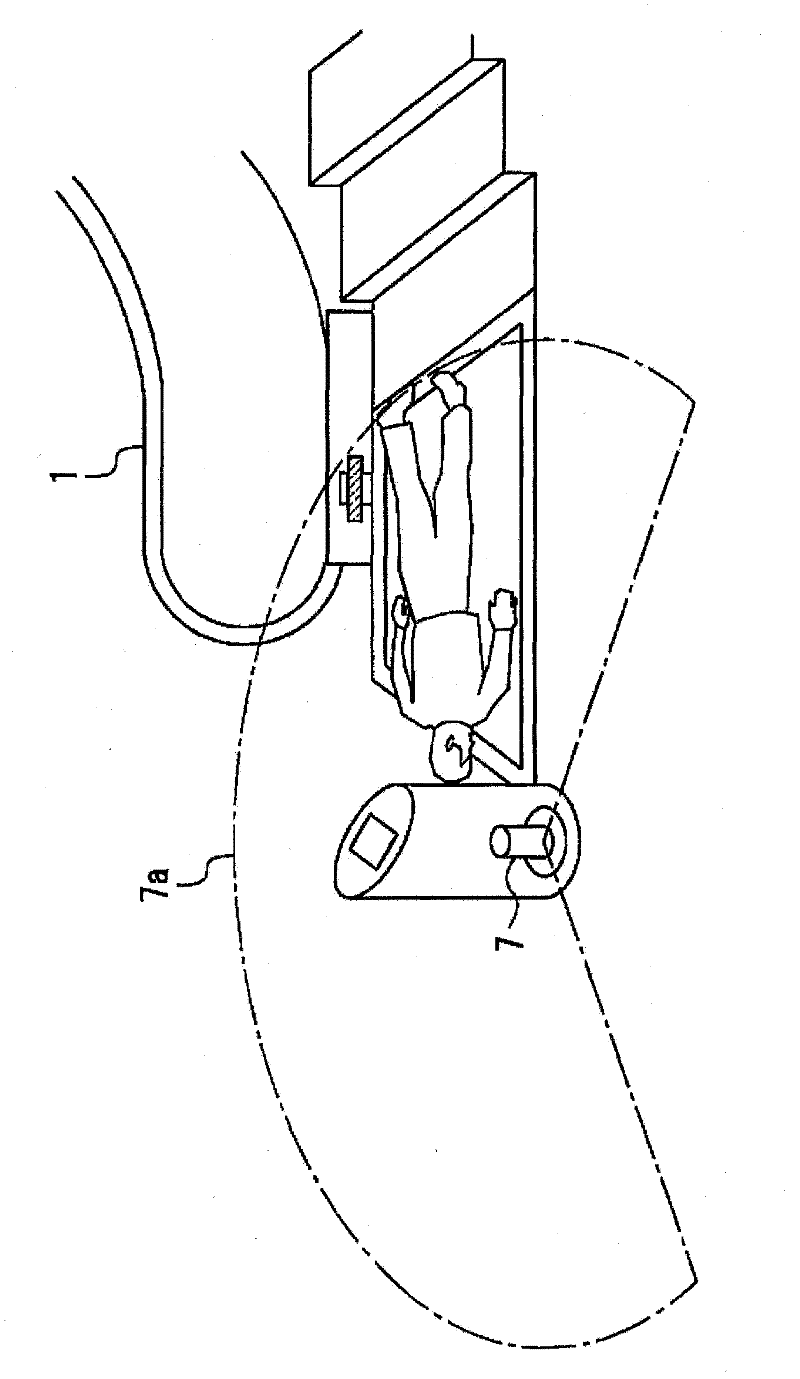 Fall detection device and passenger transporter