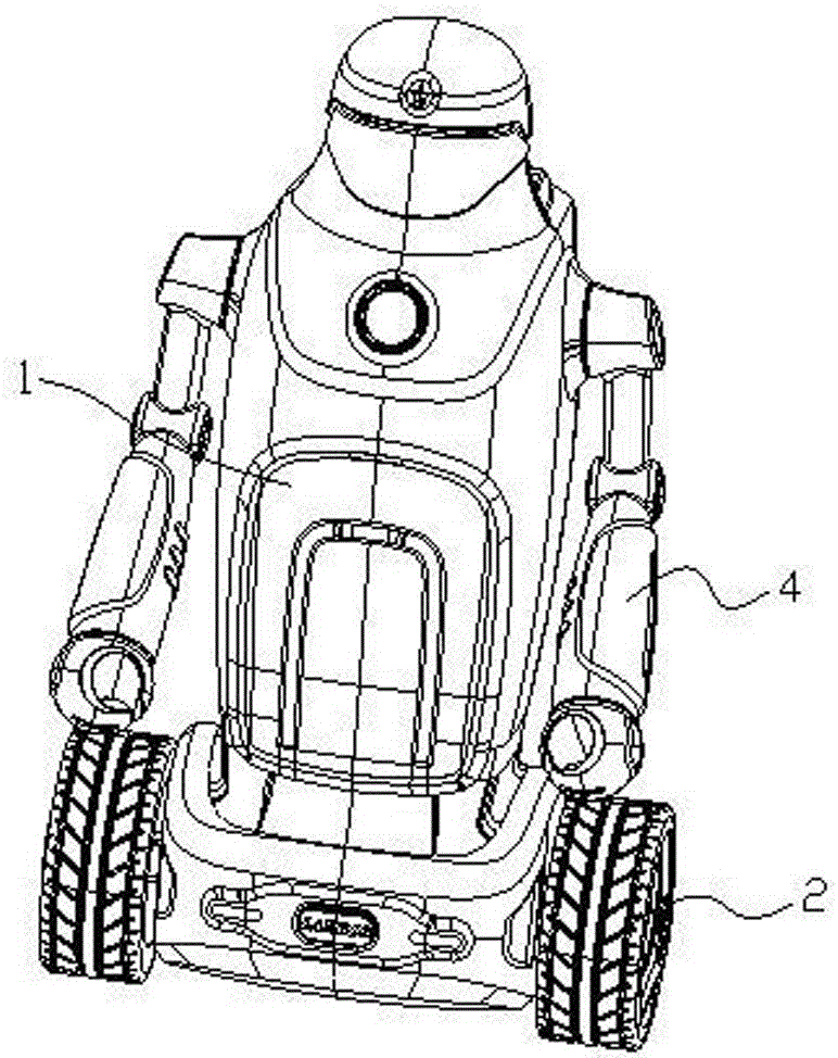 Vertical and balanced robot