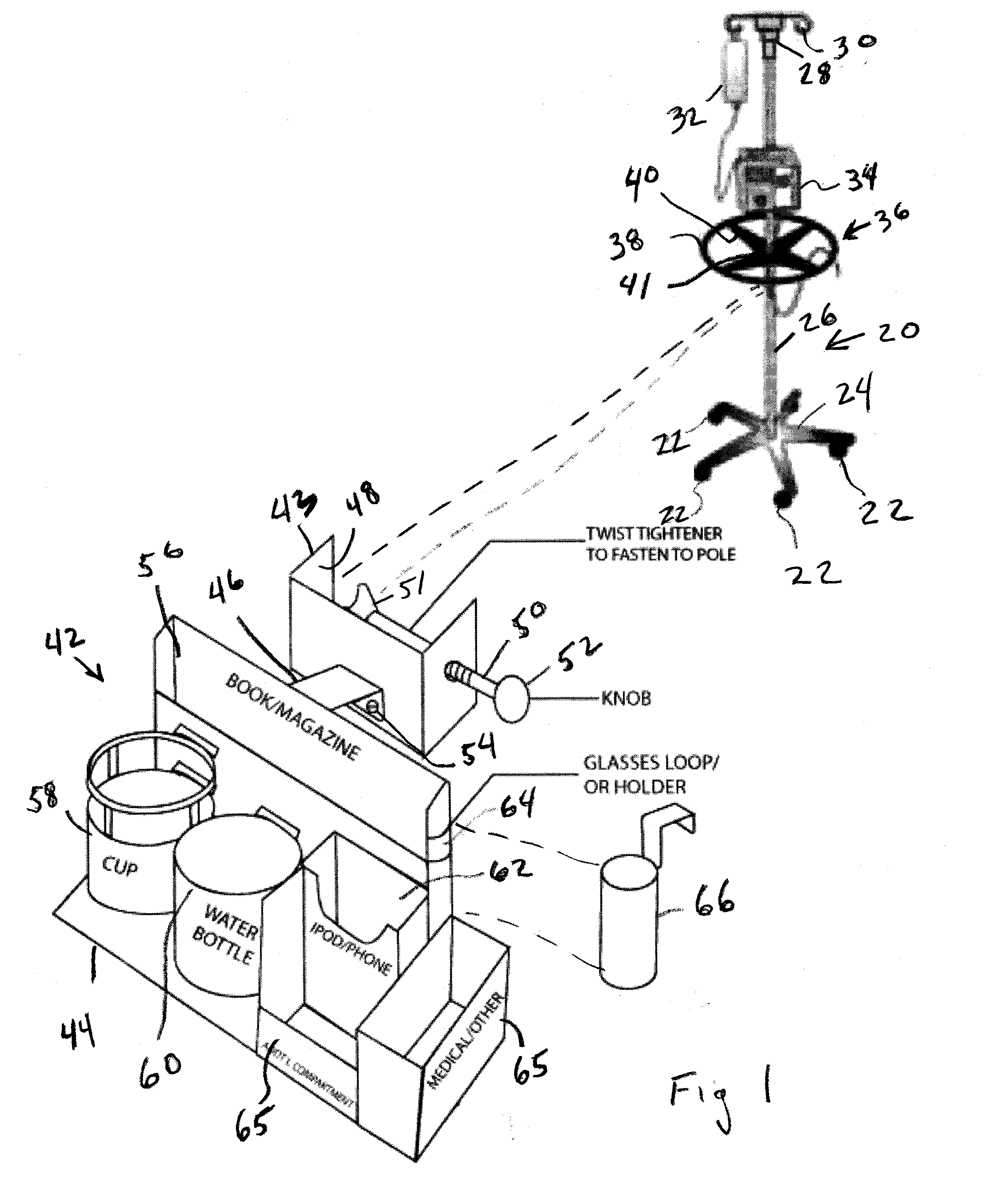 IV Pole Caddy