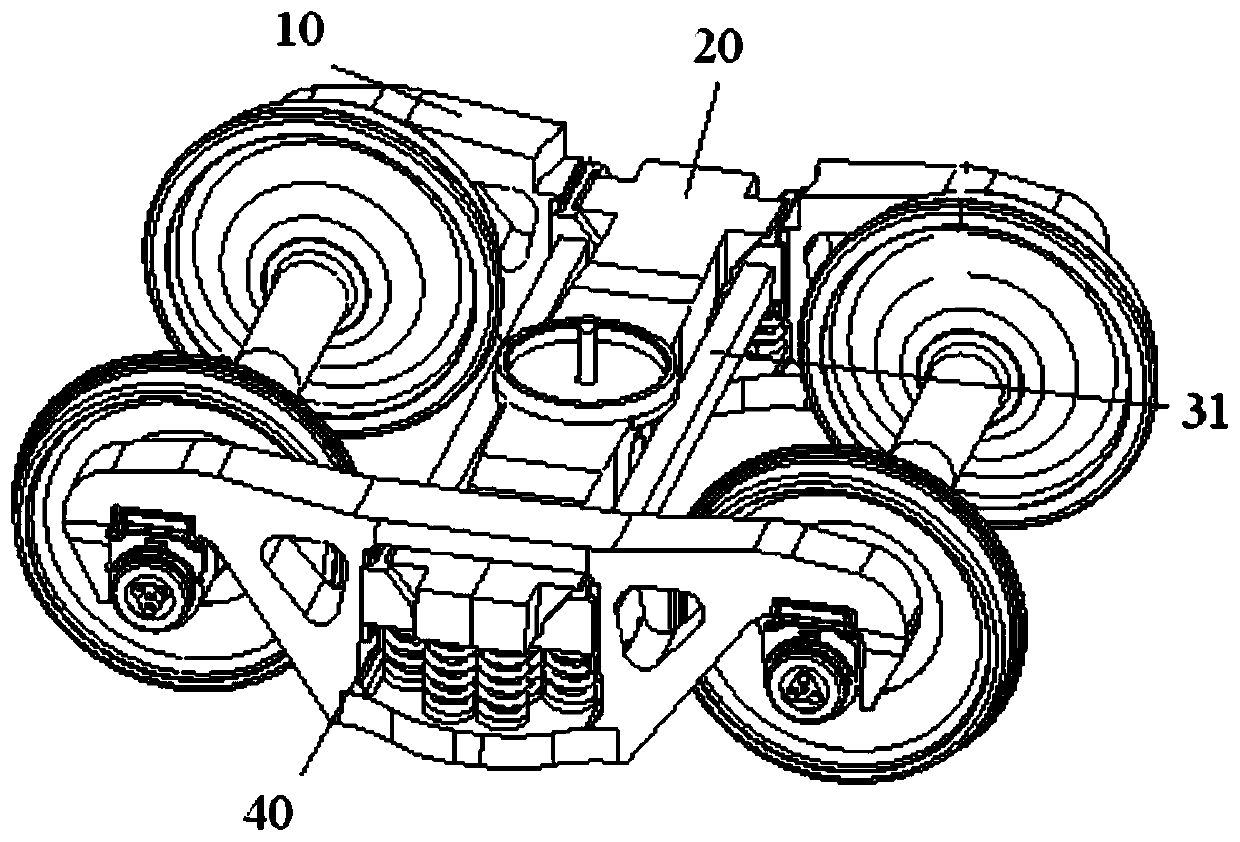 Bogie and rail vehicle with same