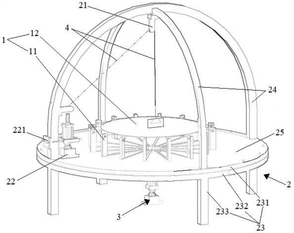 Device for testing performance of aerostat capsule pull tab and test method thereof