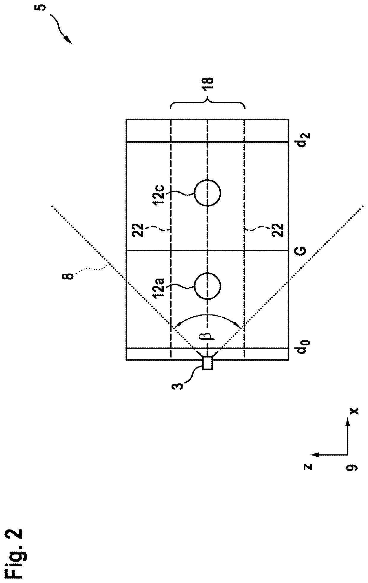 Control device for a camera apparatus, camera arrangement and method for the stereoscopic recording of a monitoring area