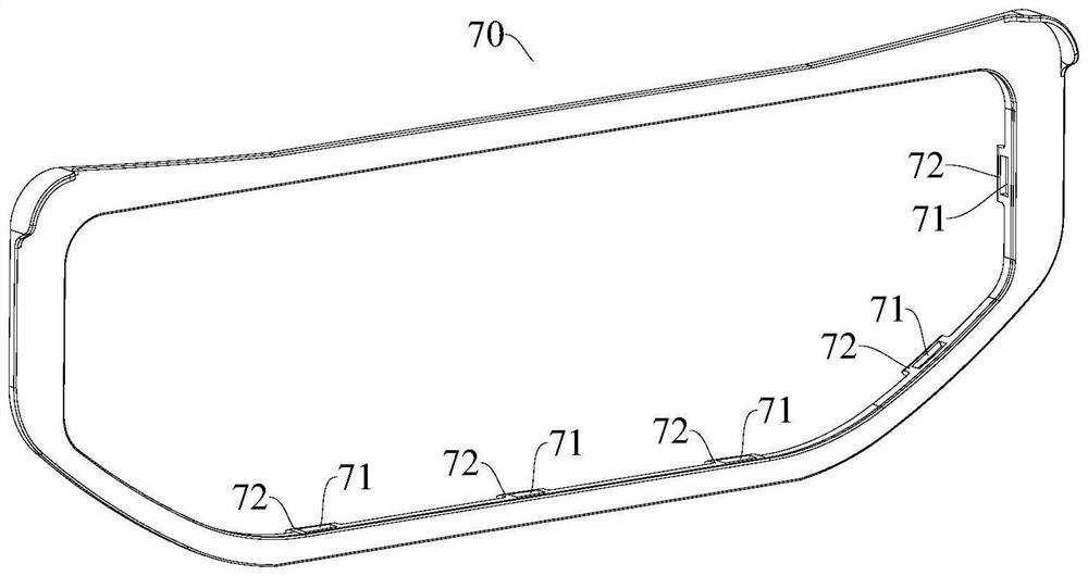 Front supporting assembly of clothes processing device and clothes processing device