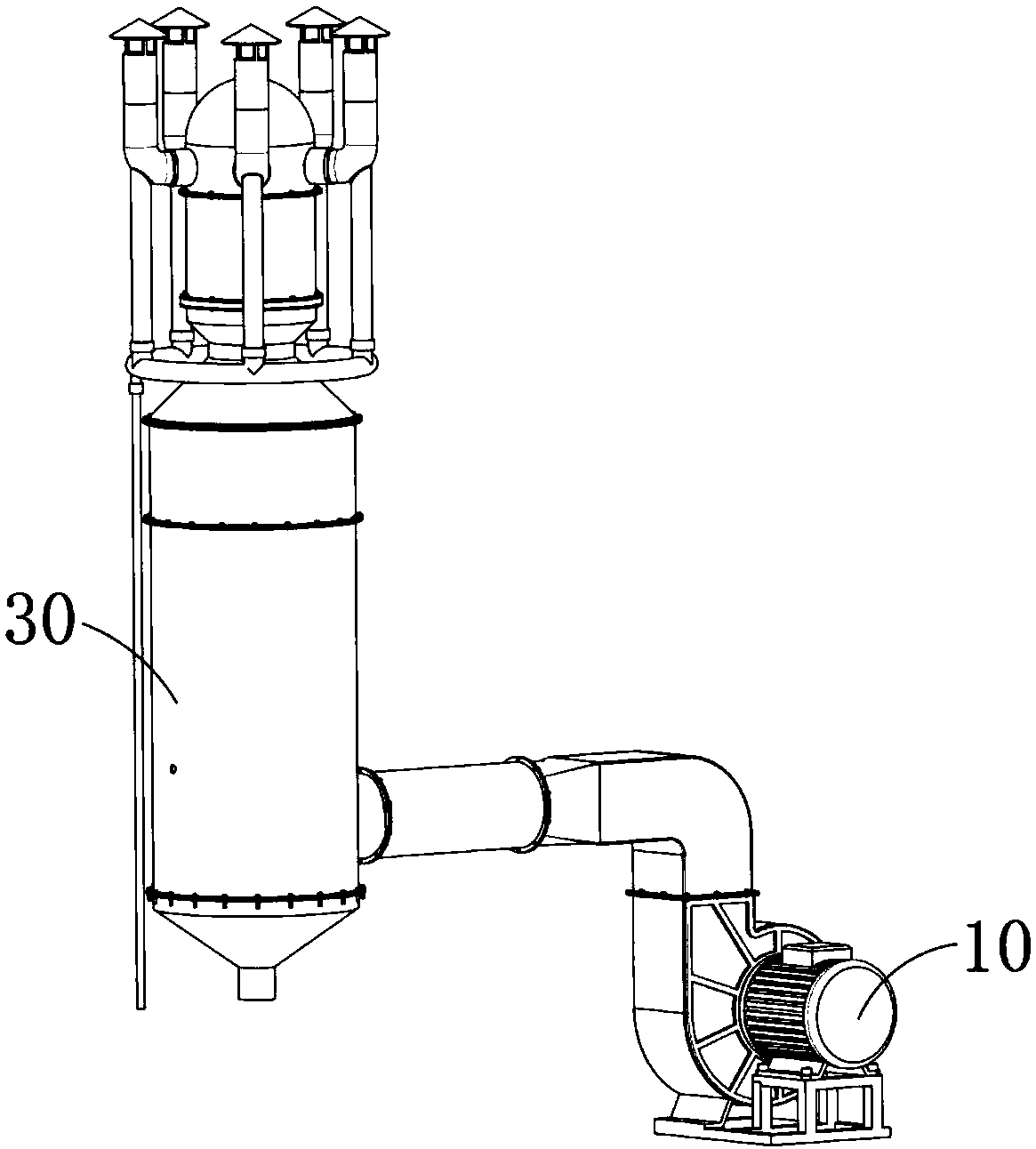 Method of treating industrial dust by means of wet settling