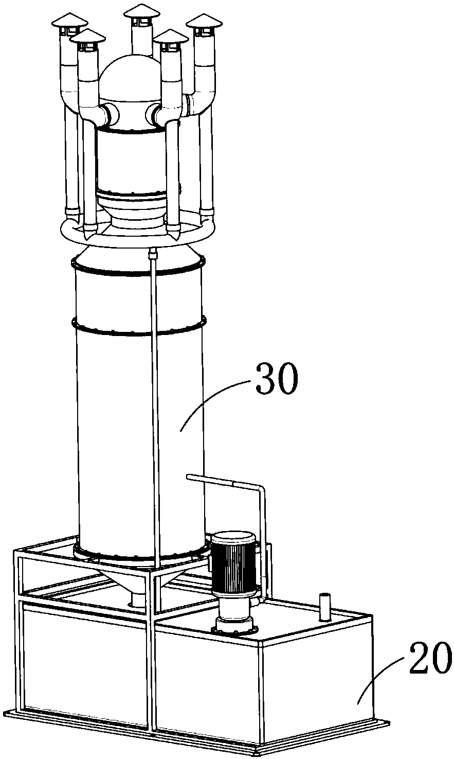 Method of treating industrial dust by means of wet settling
