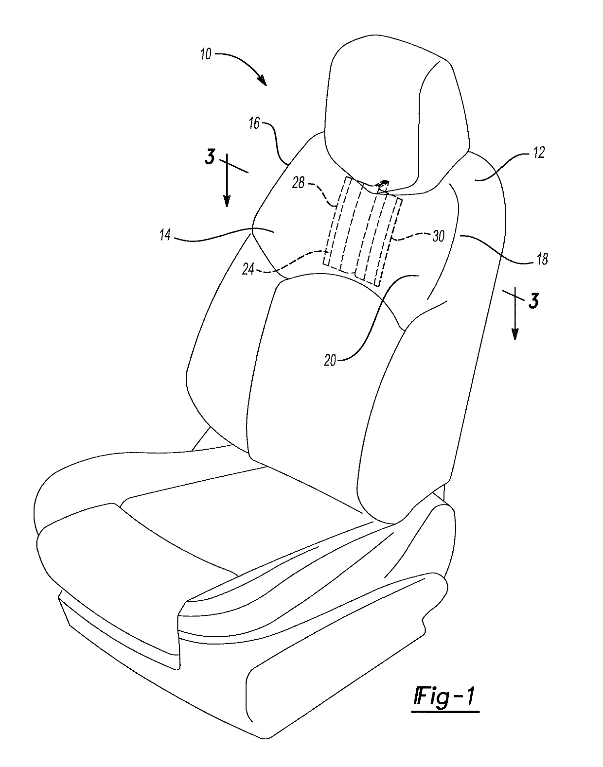 Cover panel for vehicle seat with invisible tie-down