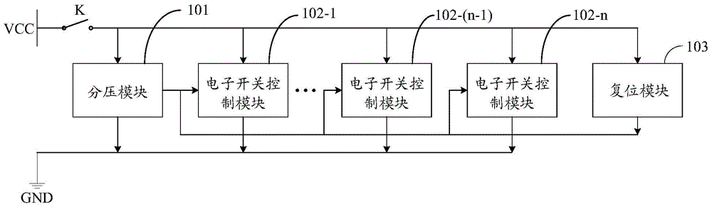 One-out-of-multiple electronic switch control circuit and device