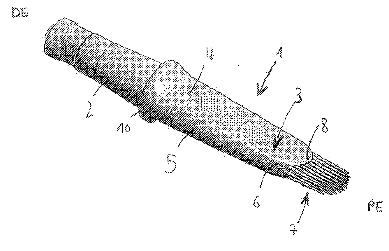 Molded lip brush