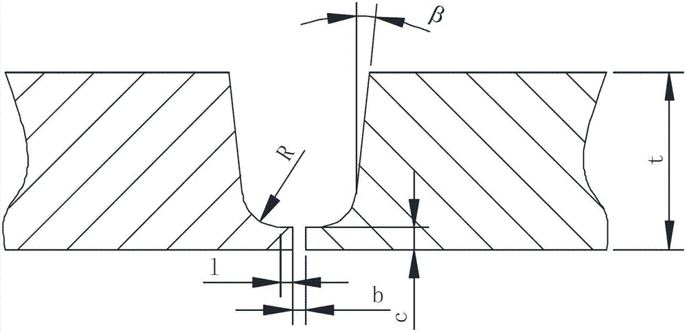 Method for welding carbon steel medium plate