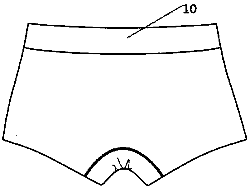 Waistband structure and underpant thereof