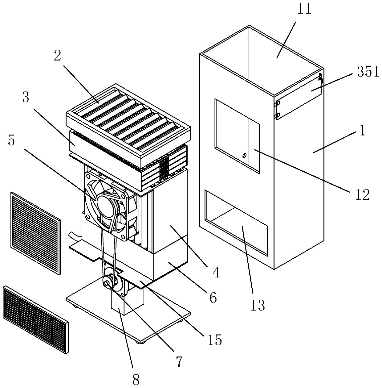 Sensible heat dehumidification purifier