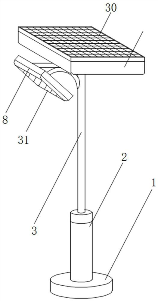 A non-inductive tracking solar street light