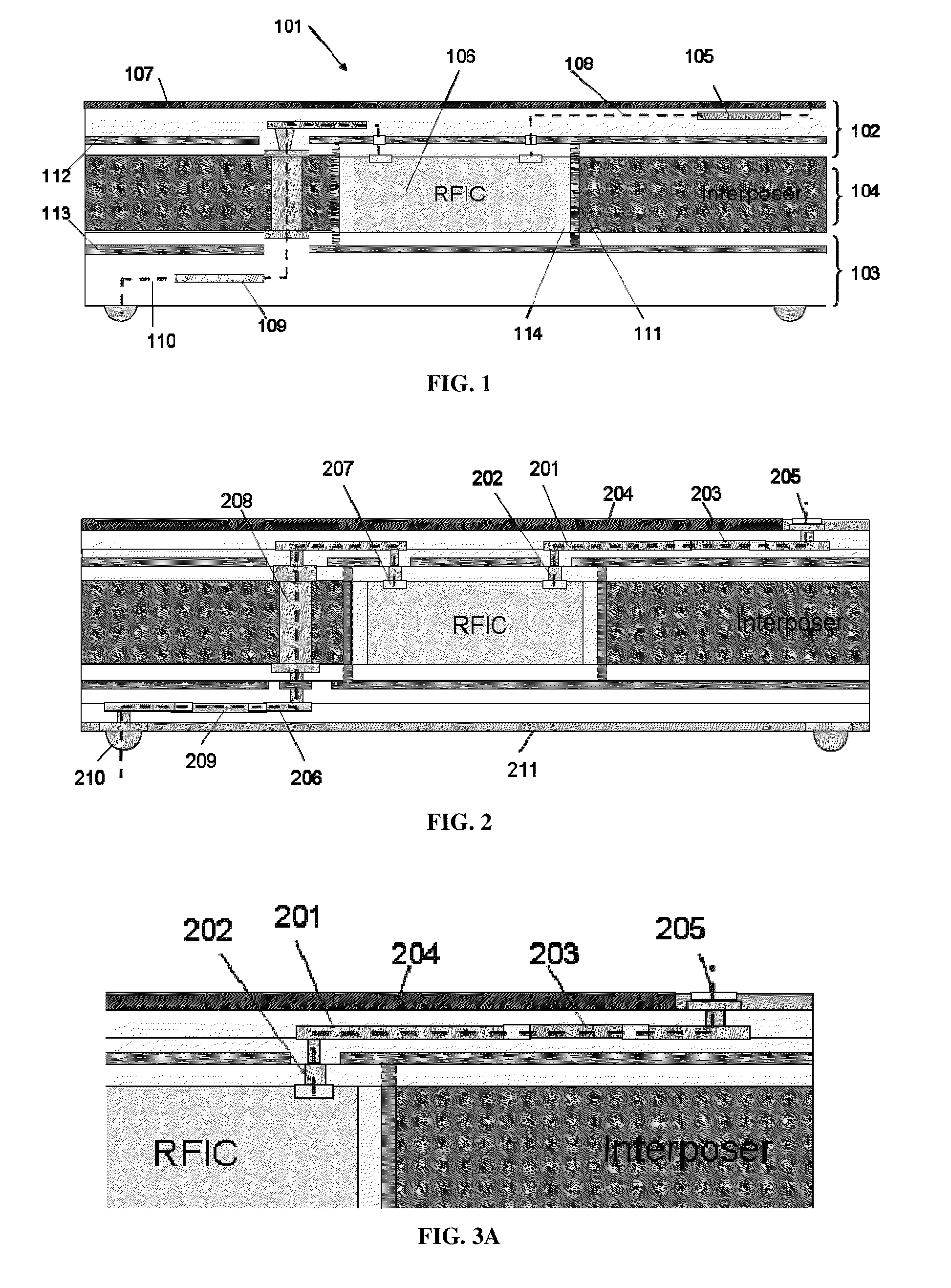 Partitioned hybrid substrate for radio frequency applications