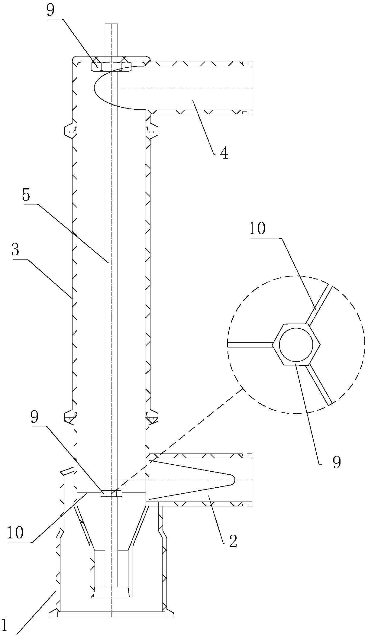 Novel light impurity deslagging device