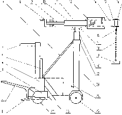 Door-opening type stick-withdrawing vehicle of single crystal furnace