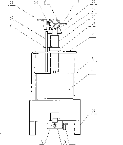 Door-opening type stick-withdrawing vehicle of single crystal furnace